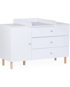 childhome-cassettiera-con-fasciatoio-removibile-bianco-3-cassetti-1-anta-con-ripiani-cassettiere_487710